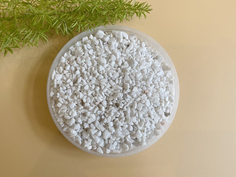 丹霞奇石 厂家直销白色砾石 碎石白色 白石子 工程铺路园艺白石头