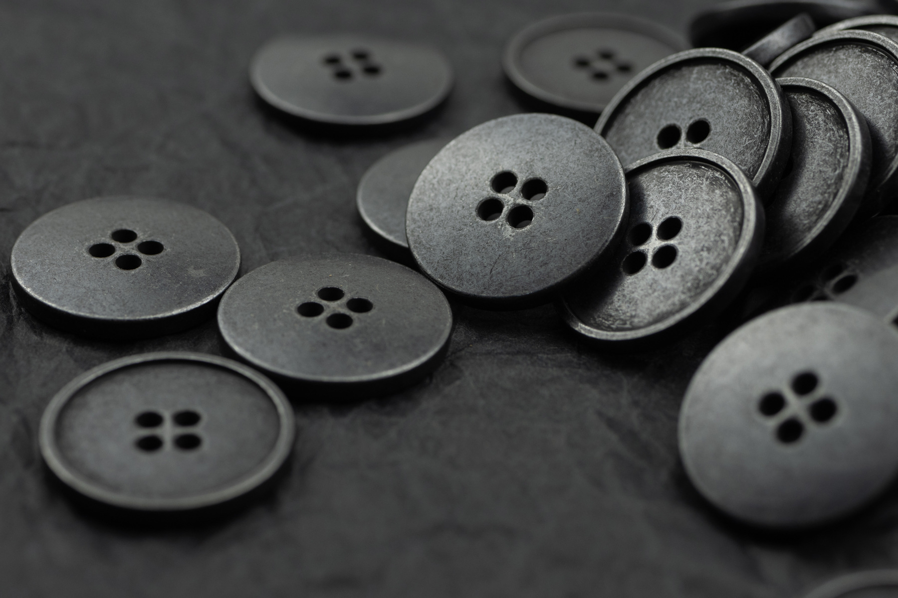 复古青古铜色牛仔衣金属钮扣做旧黑古锡色朋克皮衣嘻哈外套纽扣子