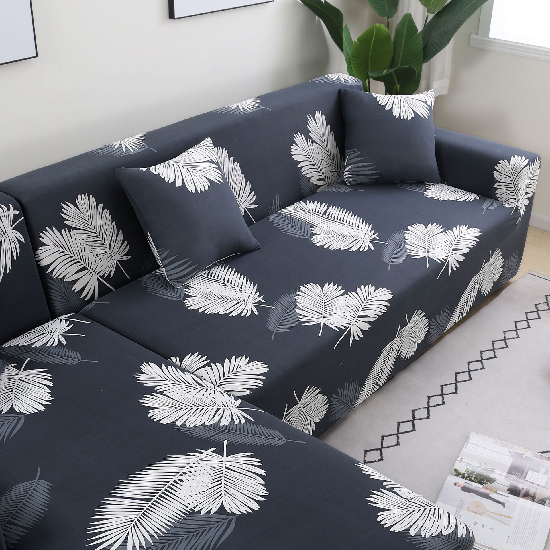 跨境专供亚马逊欧美热卖通用沙发套弹力保护套全包沙发罩工厂直销