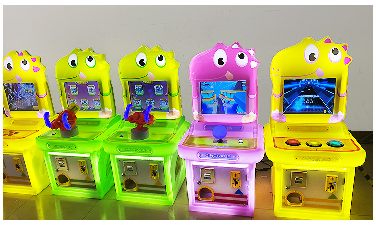 儿童投币打枪射击游戏机赛车电玩设备恐龙拍拍乐套牛机弹珠机商用