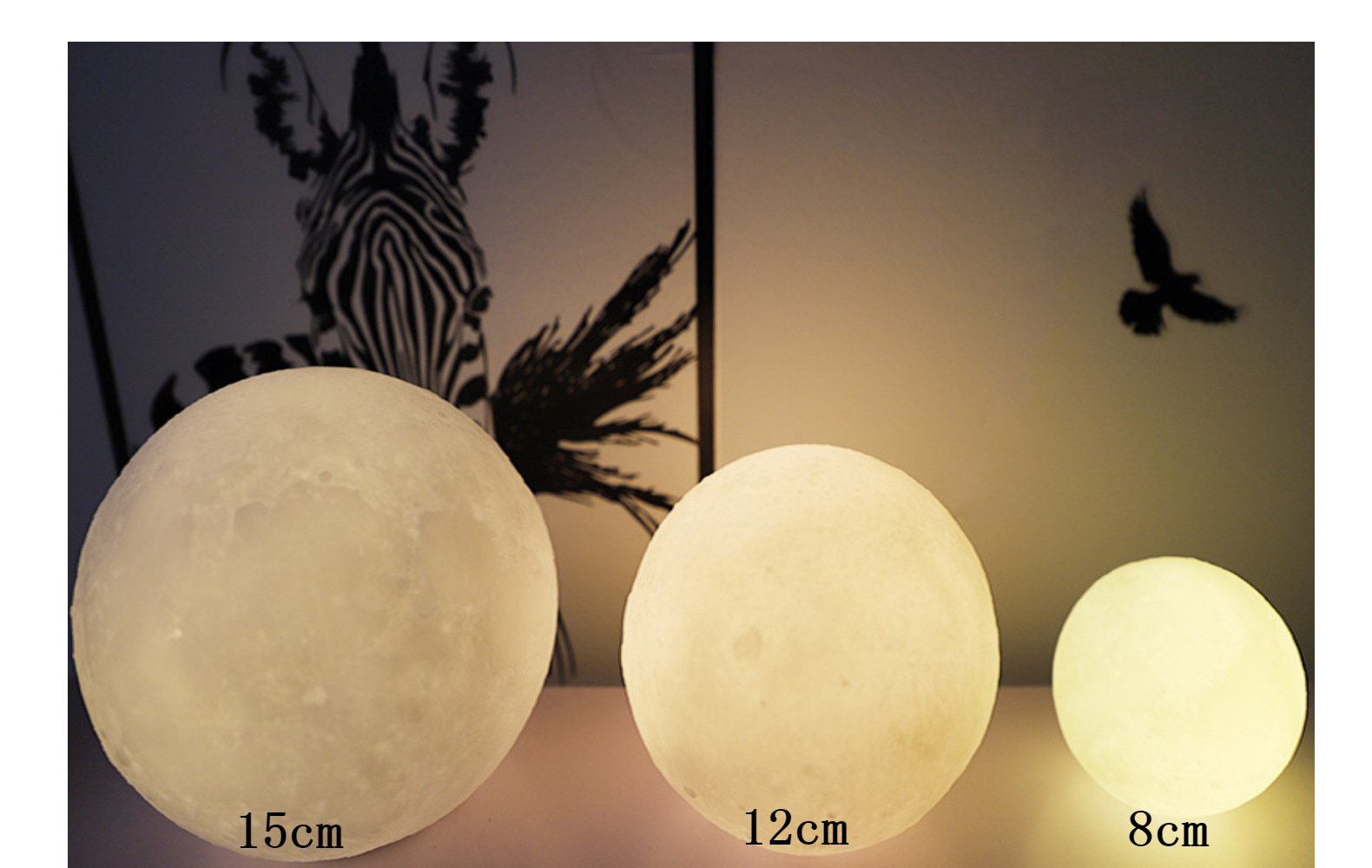 彩艺3d星空灯浪漫小夜灯创意彩绘月球灯情人生日礼品现货批发月球