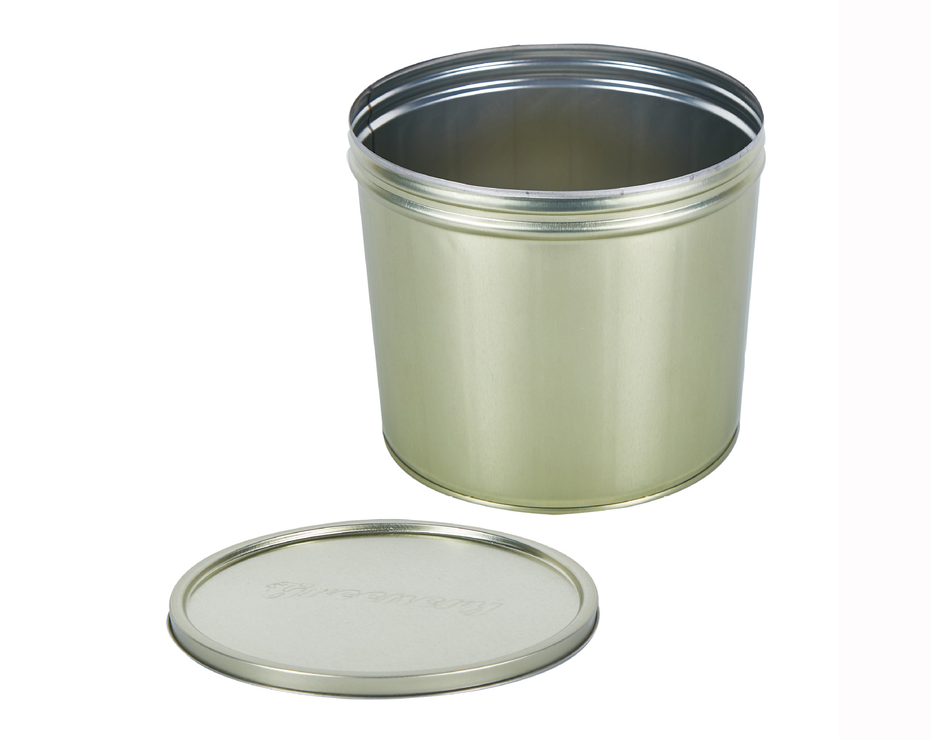 2l浅金锥形油墨罐 化工桶金属包装容器 马口铁罐厂家批发