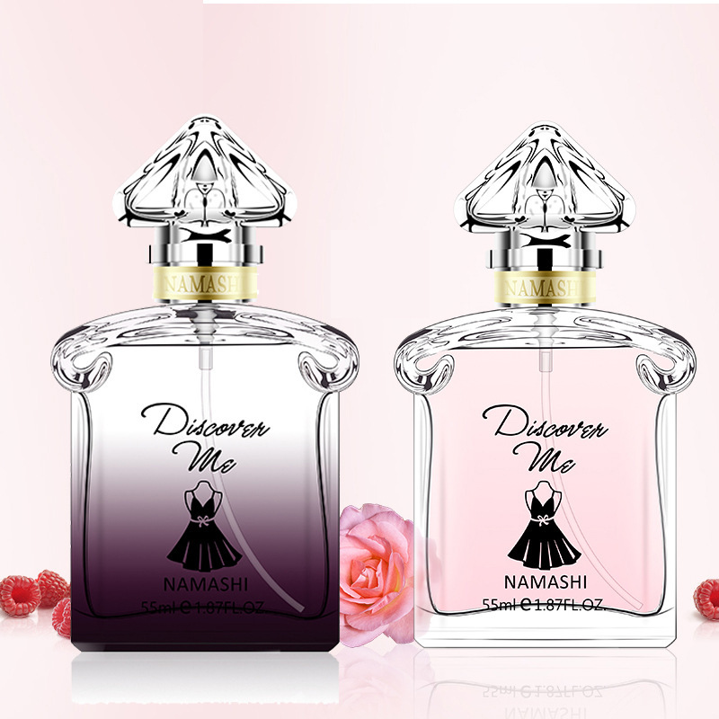 正品法国轻羽魅力黑裙女士淡香水55ml浪漫粉裙持久自然学生小清新