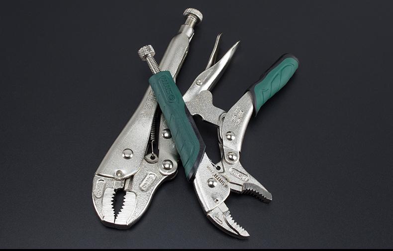 圆口带刃大力钳手动压力钳固定钳子工具夹钳快速释放多功能钳