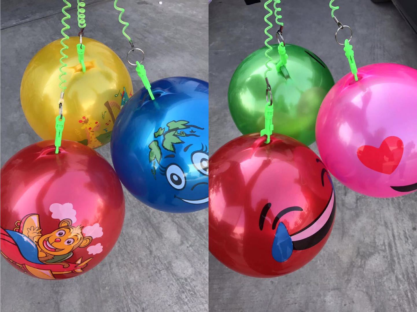 Source Factory 22 Training Practice with Chain Football Children Pvc Inflatable Toys Kindergarten Pat Ball Wholesale