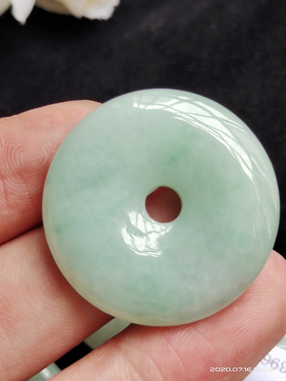 翡翠 吊坠 平安扣 缅甸 玉石a货玉扣 男女款 玉佩 挂件