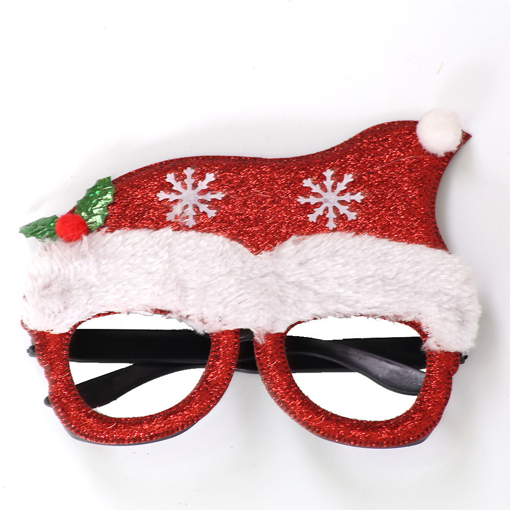 Santa Claus Snowman Antlers Glasses Christmas Decoration Glasses Adult and Children Toys Christmas Party Decorations