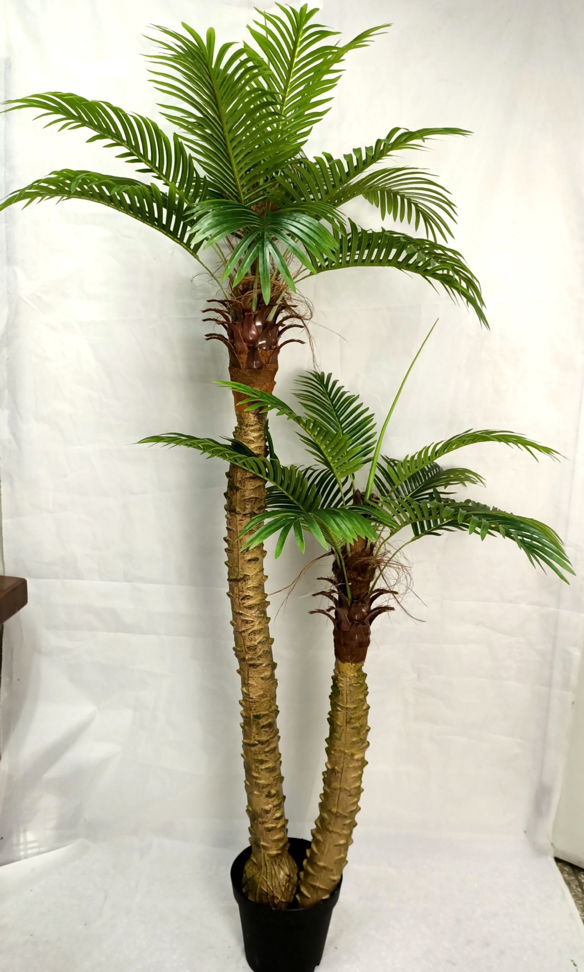 厂家直销室内外两杆人造葵树优美造型树场景装饰绿植