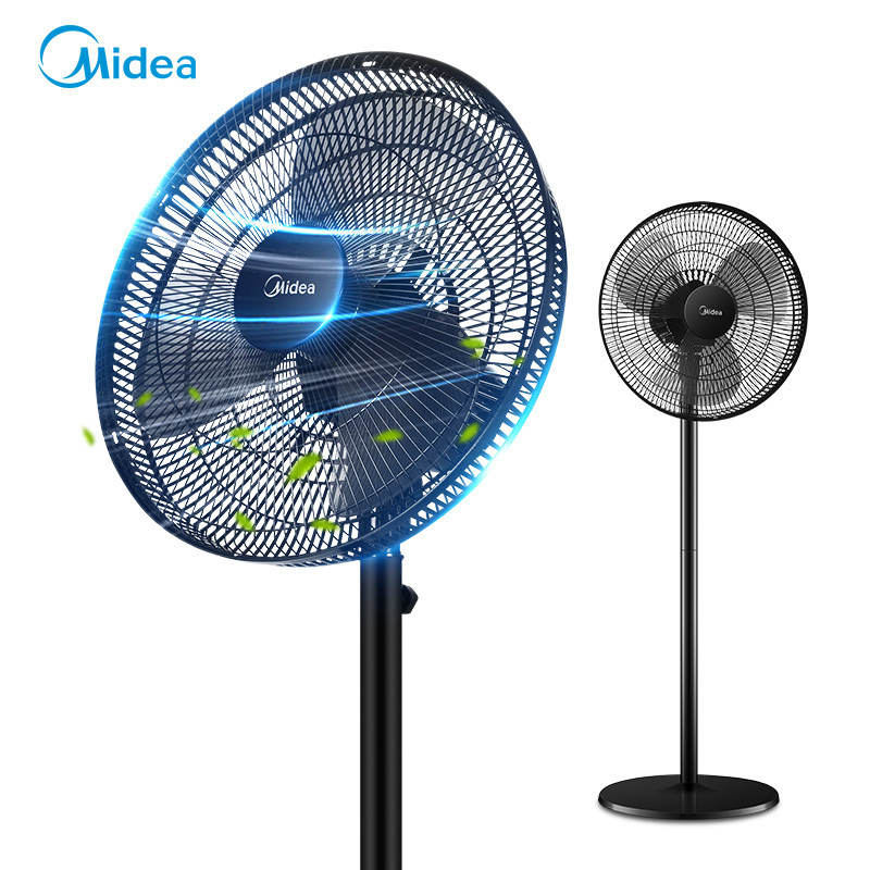 美的电风扇fs40-18c落地扇家用强力静音节能广角摇头台式立式电扇