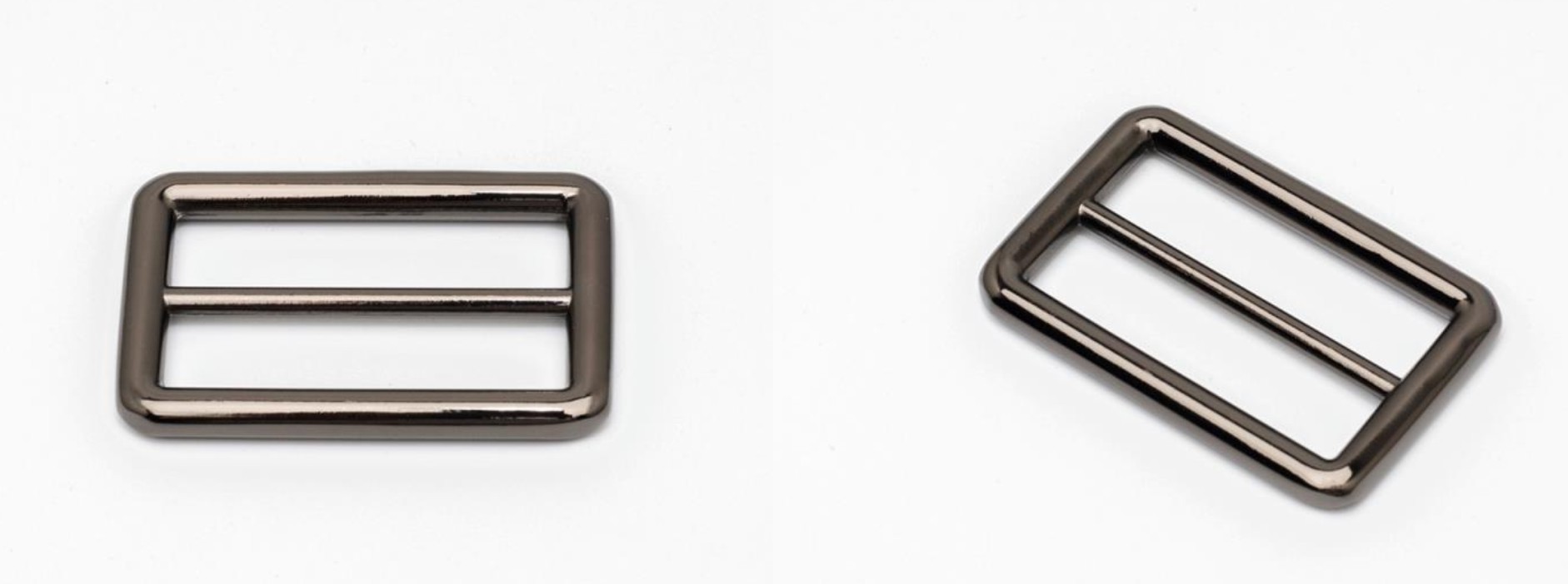 乐兴12mm-50mm五金配件压铸圆线浅金箱包肩带调节扣 日字扣