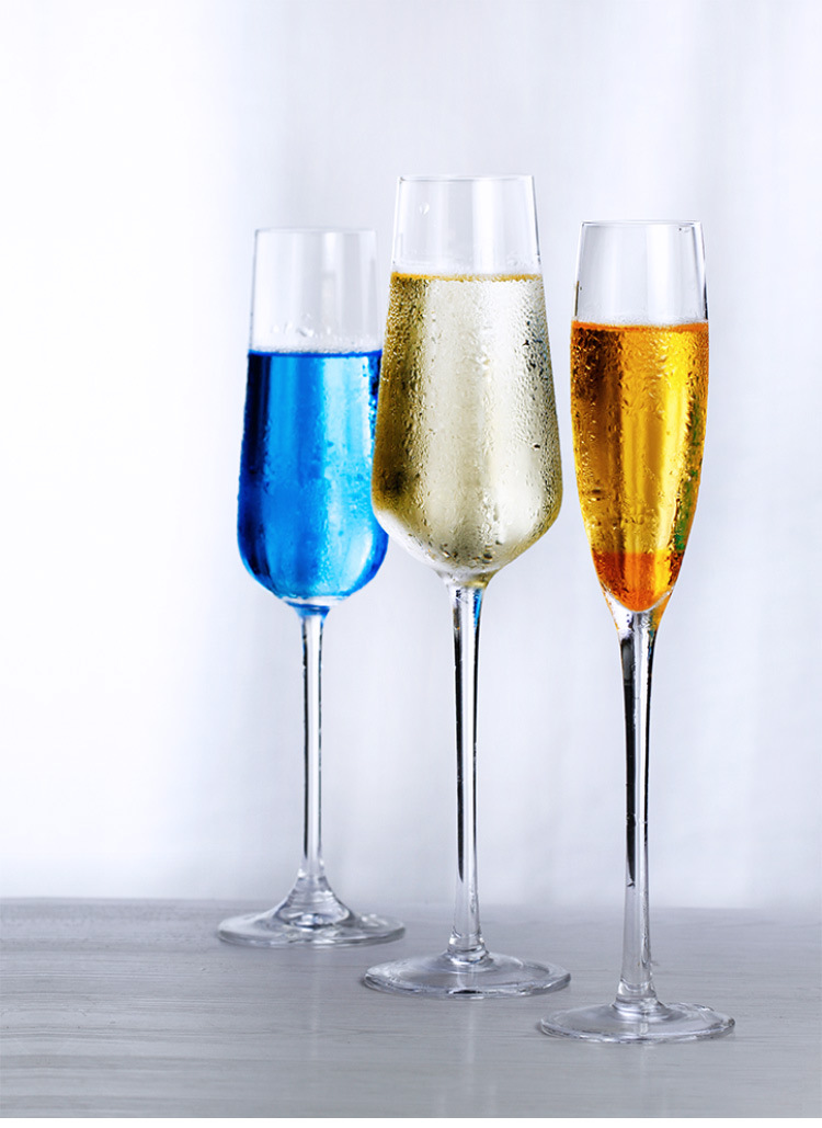 水晶香槟杯起泡酒杯家用白葡萄酒杯高脚杯创意欧式鸡尾酒杯子