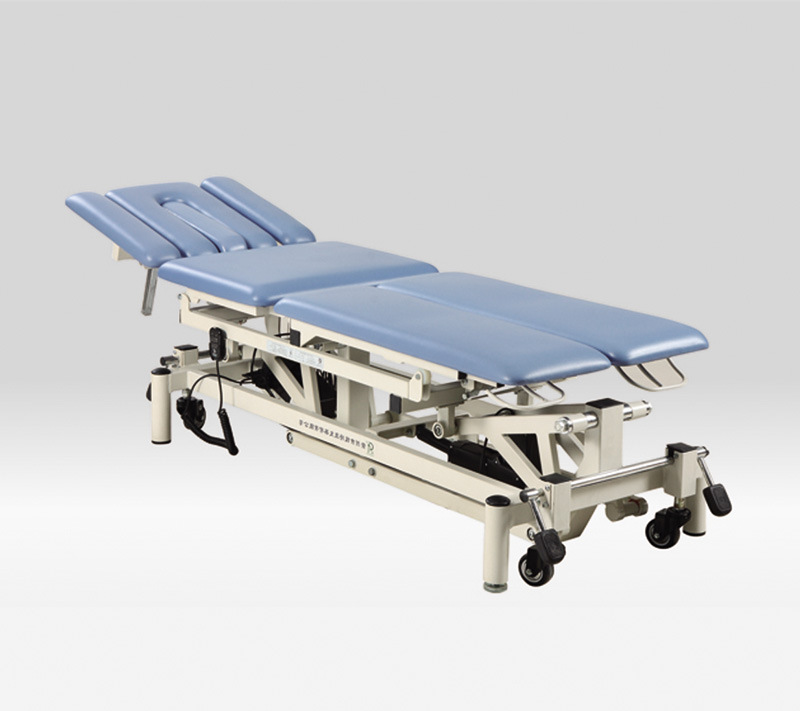 力凯皮革喷塑五段六段位电动升降多体位康复手法床治疗床按摩床