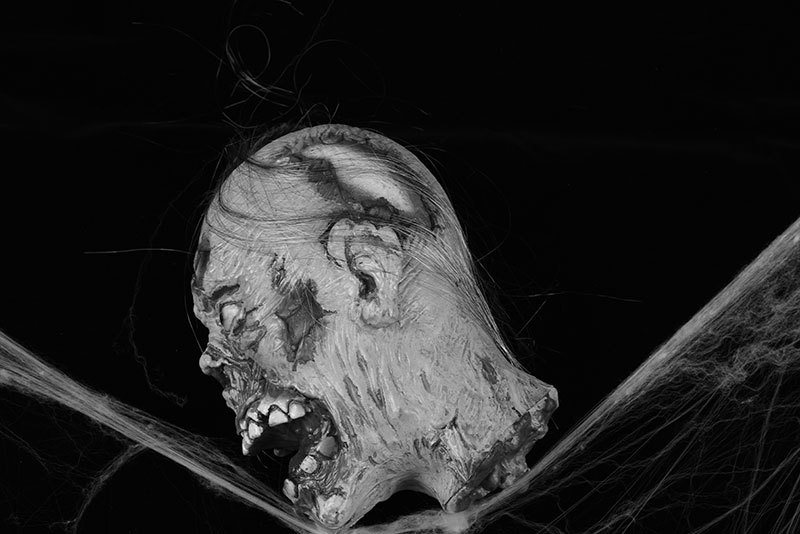 万圣节乳胶吊头鬼屋装扮舞会密室逃脱恐怖断头男干尸鬼头外贸批发