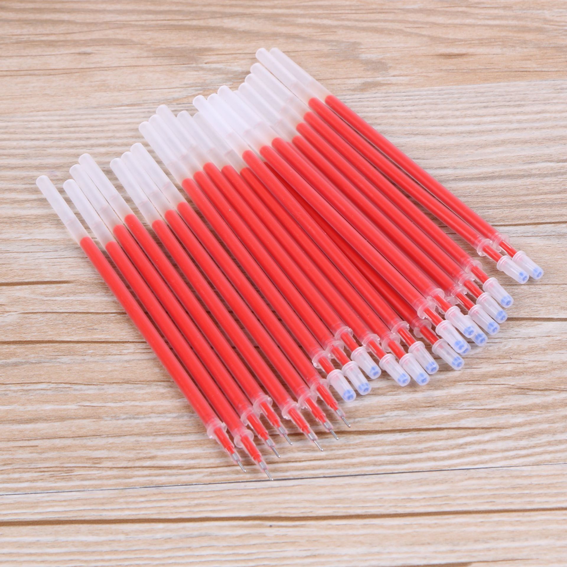 红色针管头中性笔芯 0.5学生通用针管头签字笔蓝色替换笔芯