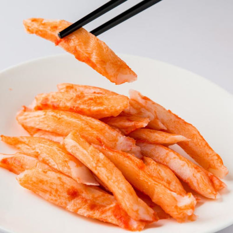 雪蟹腿肉蟹柳日料食品刺身寿司食材长脚蟹腿肉海鲜冷冻批发