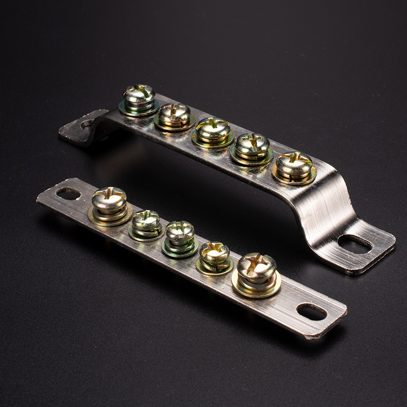 零排地排接线端子3 5五7七十位10孔铜排零线地线接线柱接地零排子