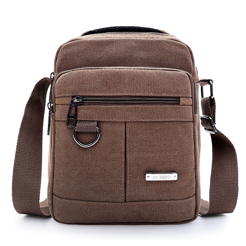 New Men's Handbag Multi-Purpose Shoulder Bag Casual Canvas Men's Bag Crossbody Bag Unisex Couple Canvas Bag