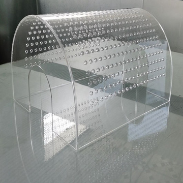 厂家定做透明亚克力展示罩有机玻璃防尘罩变形弧度板可来图定制