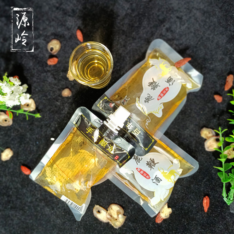 鹿鞭酒 滋补酒鹿额娘鹿鞭酒袋装100ml鹿鞭酒正品东北特产鹿鞭酒