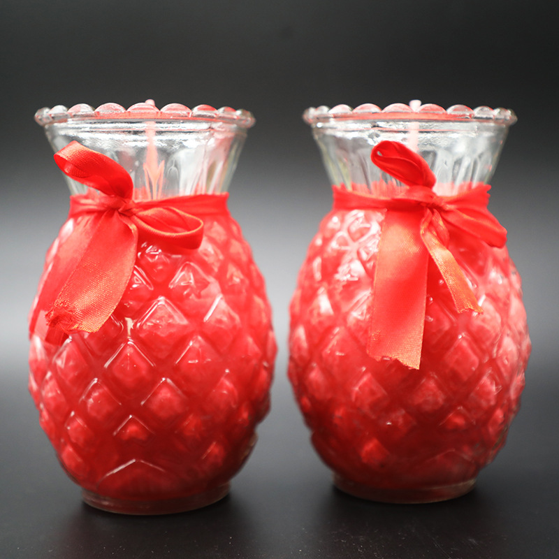 凤梨菠萝酥油灯蜡烛 供佛灯酥油烛 家用长明灯