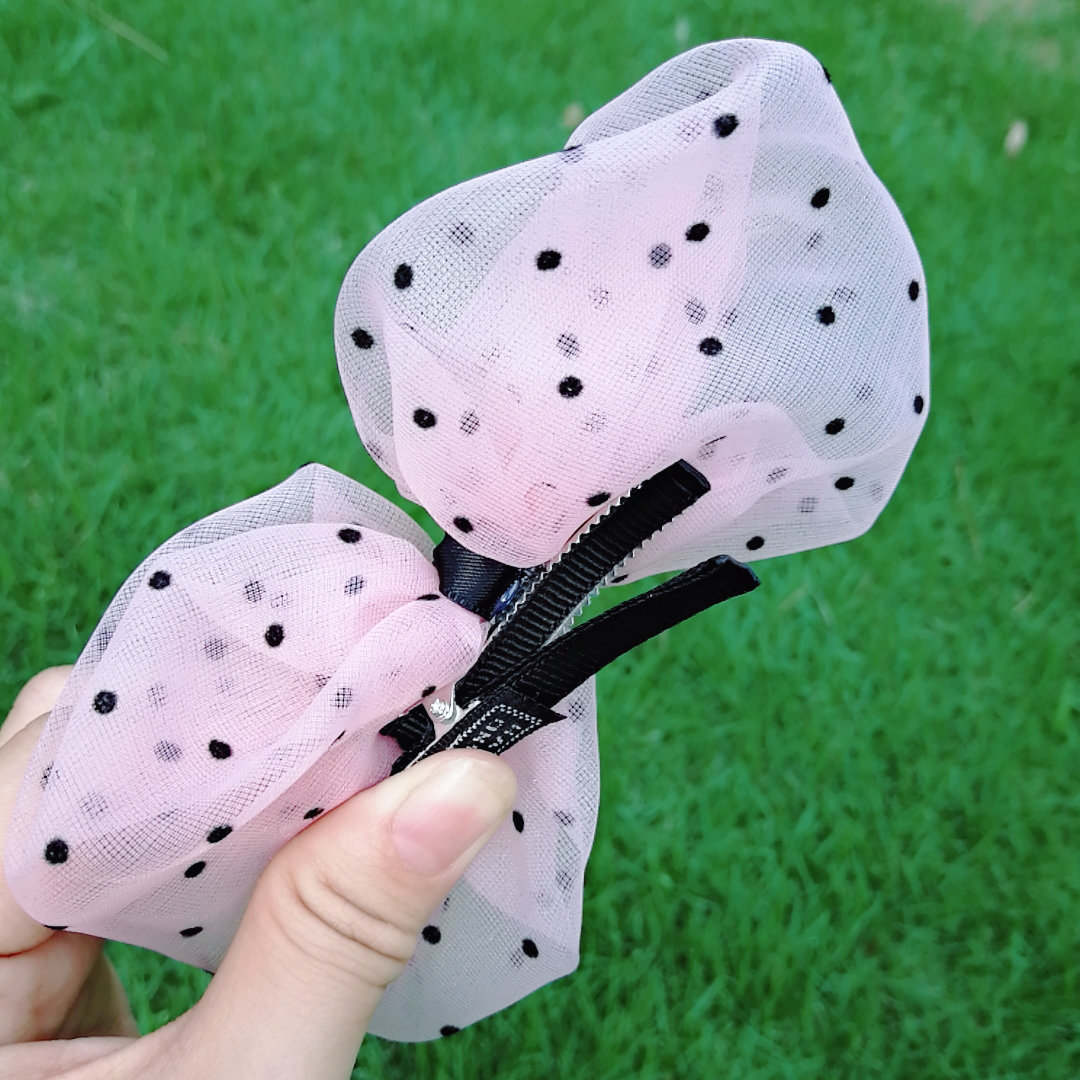 网红蝴蝶结发夹超仙少女儿童发夹全包不伤发义乌小商品批发