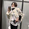 the republic of korea Dongdaemun New products leather and fur locomotive coat the republic of korea Dongdaemun New products leather and fur locomotive coat