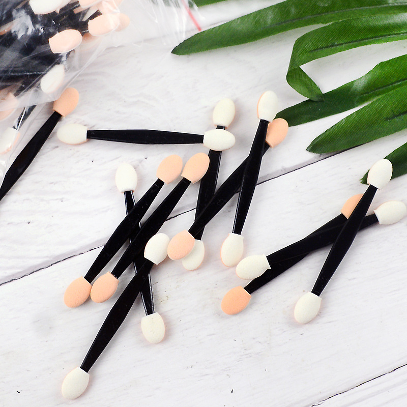 双头海绵眼影棒 一次性美妆眼影刷 化妆工具套装厂家批发