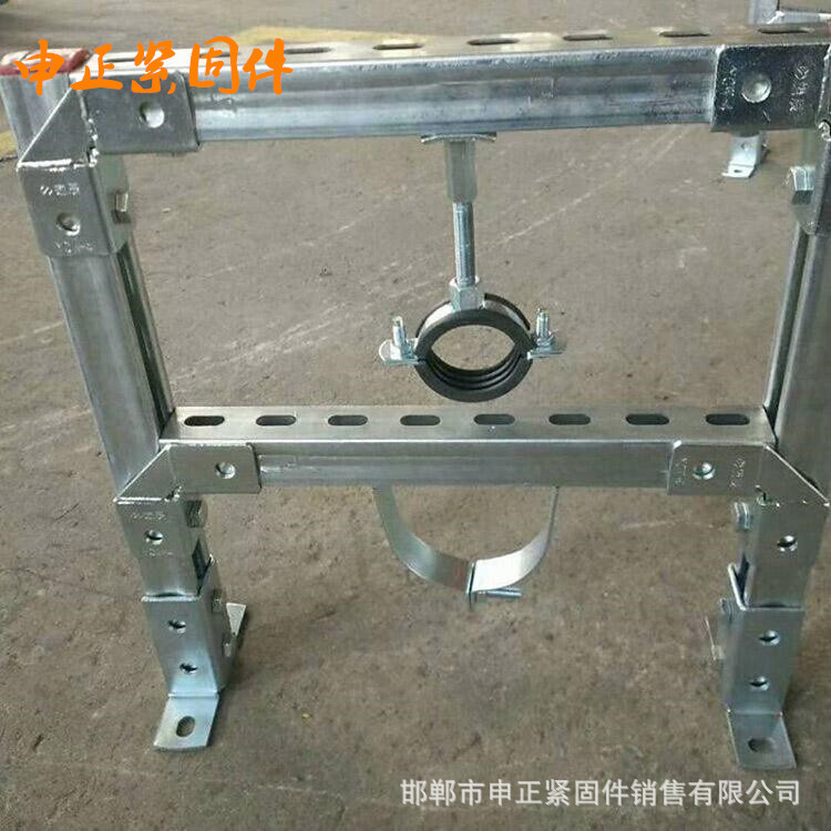 加工定制异型焊接件柜机底座天然气支架三脚架支架管廊支架焊接