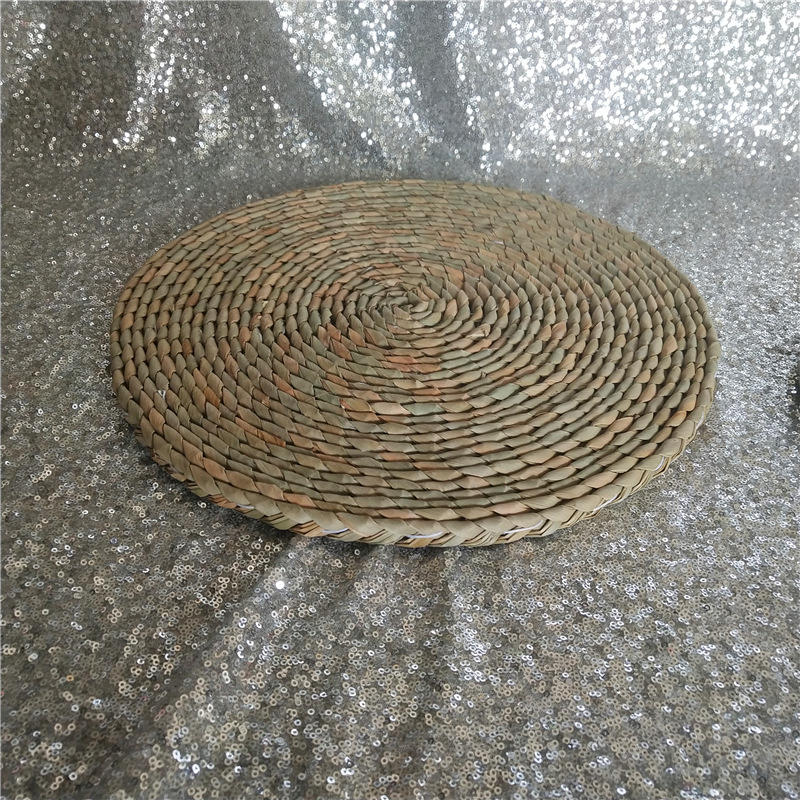 大号蒲团蒲草坐垫优质丝棉内芯坐垫榻榻米垫子蒲团纯手工缝制