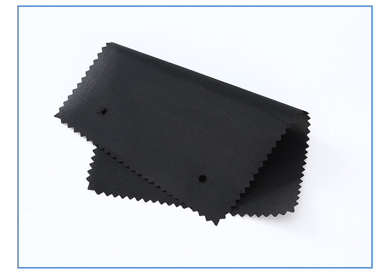 厂家直供箱包内衬 里布210d加密黑色107克色织布 箱包涤纶袋材料