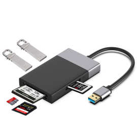 0转2口usb3.0hub/sd/tf/cf读卡 转换器 转接线