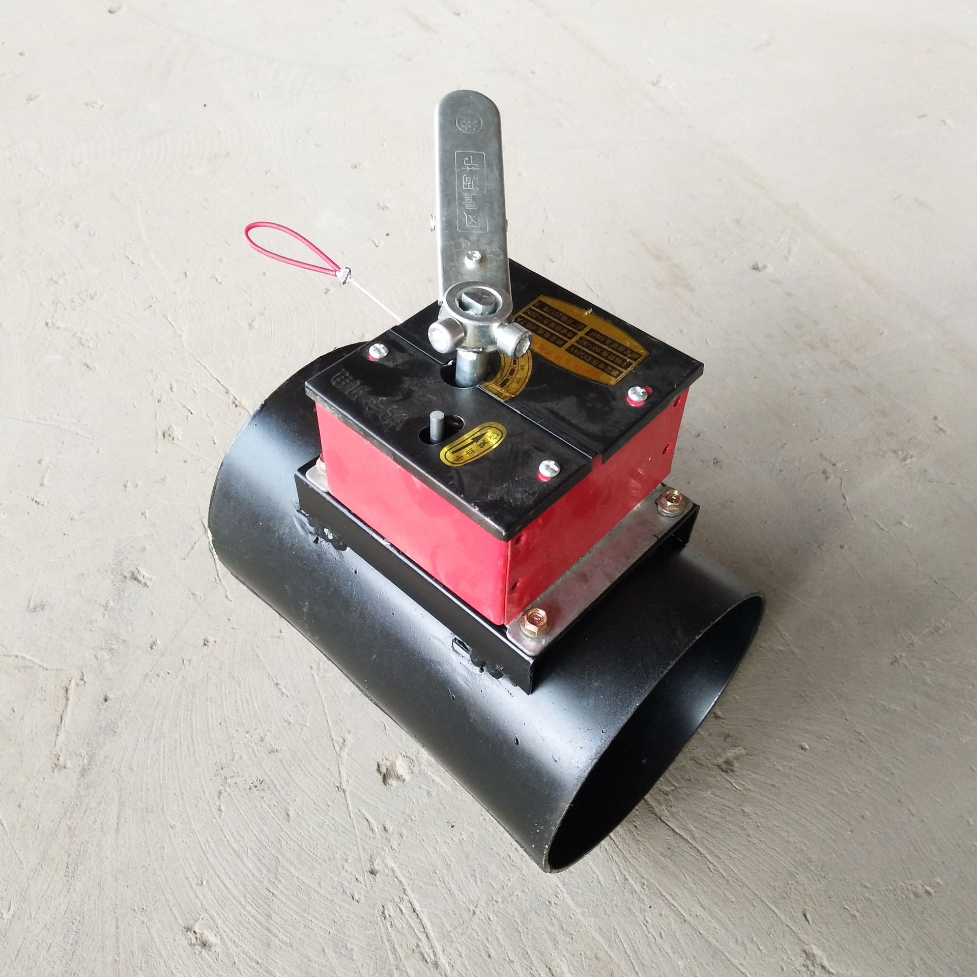 永超厂家生产~黑色圆形电动调节阀 鸭嘴圆形对开电动调节阀批发