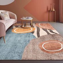 厂家直销北欧现代简约ins轻奢几何抽象地毯客厅地垫卧室床边地毯