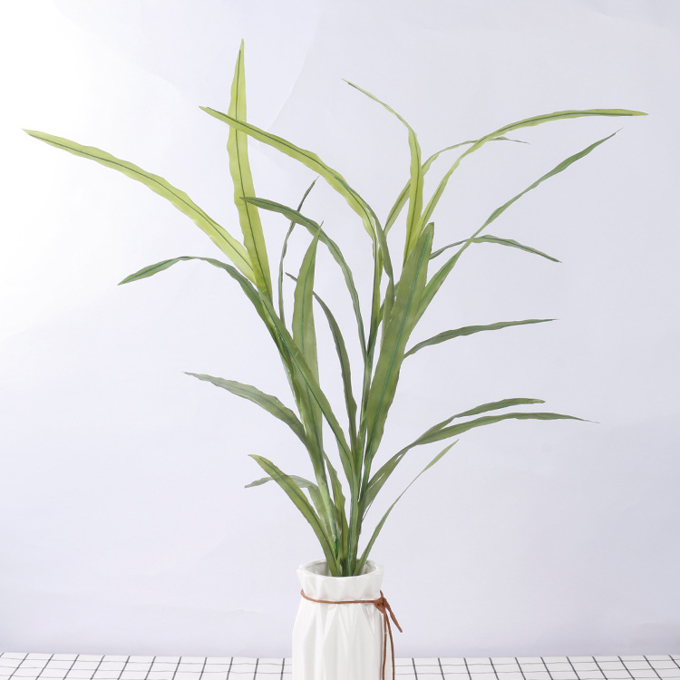 24片惠兰叶 剑叶仿真叶子 配叶蝴蝶兰插花配叶菖蒲叶剑草厂家直销