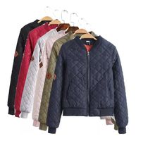 Women's wind winter cotton clothes women's quilted rhombic