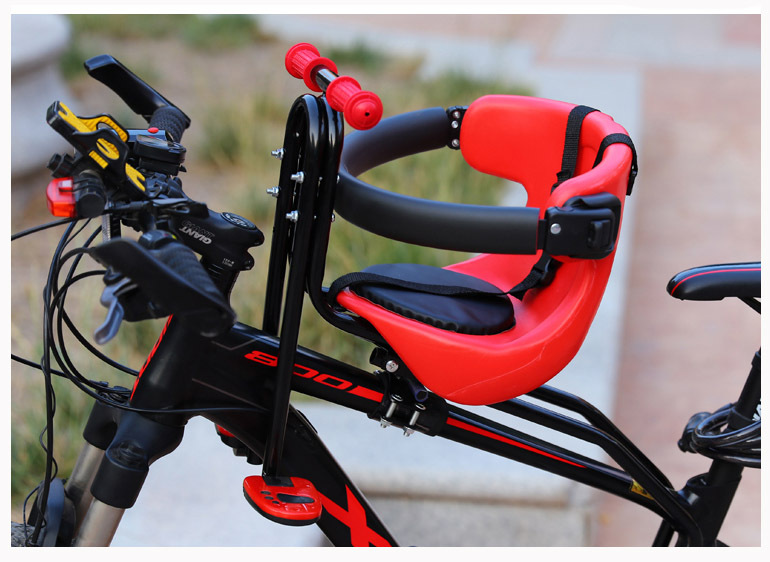 新款山地车前置儿童座椅宝宝全围座椅自行车宝宝座椅前置儿童车座