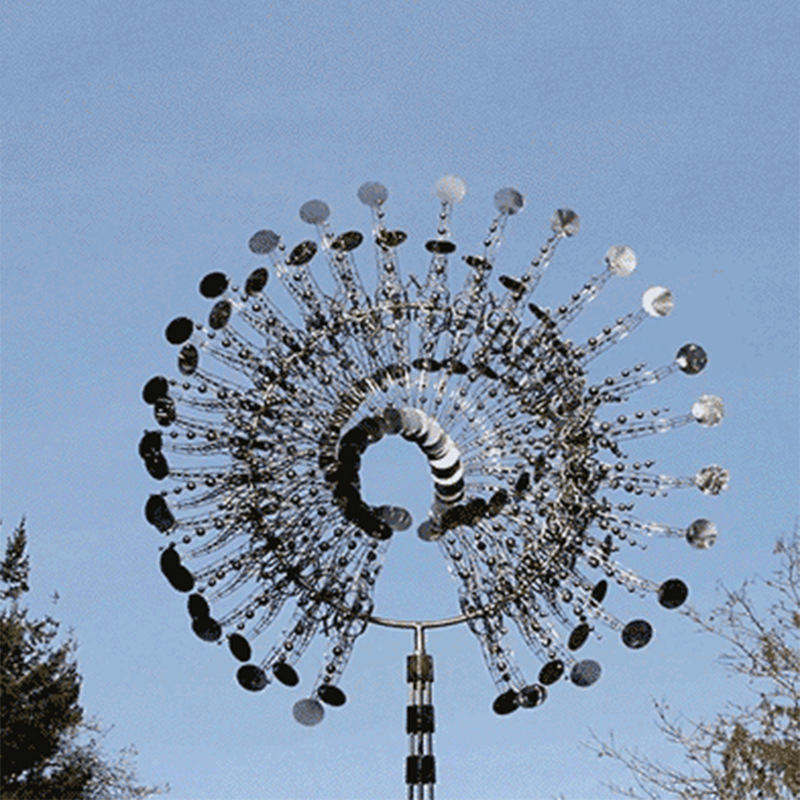 大型不锈钢雕塑大型风动雕塑_大型风动艺术装置暖场道具_广场地标