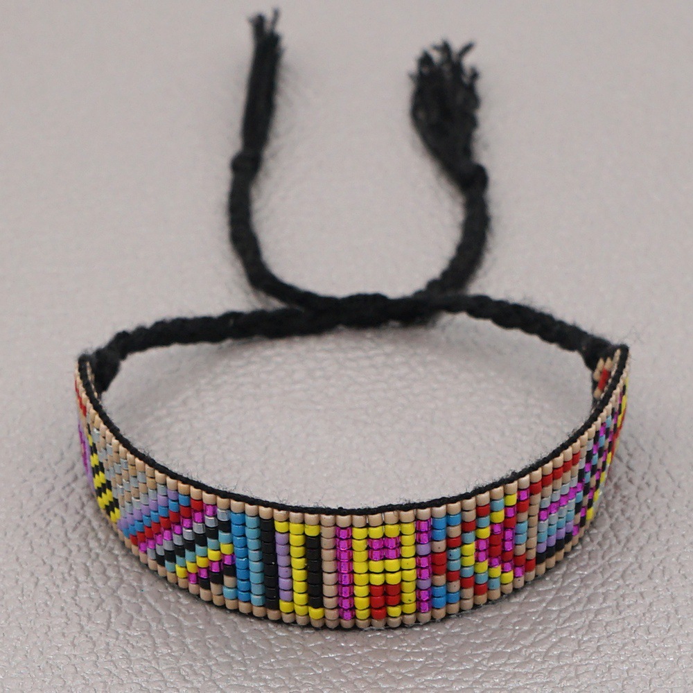 miyuki日本米珠手链女创意个性几何型纯手工串珠编织手绳定制接单