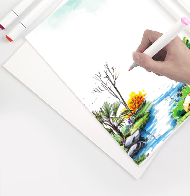 a4 120克美术马克纸 4k 8k彩铅纸 服装 漫画 工程设计绘画纸