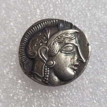 仿古工艺品希腊硬币铜镀银做旧银元银圆批发#3403