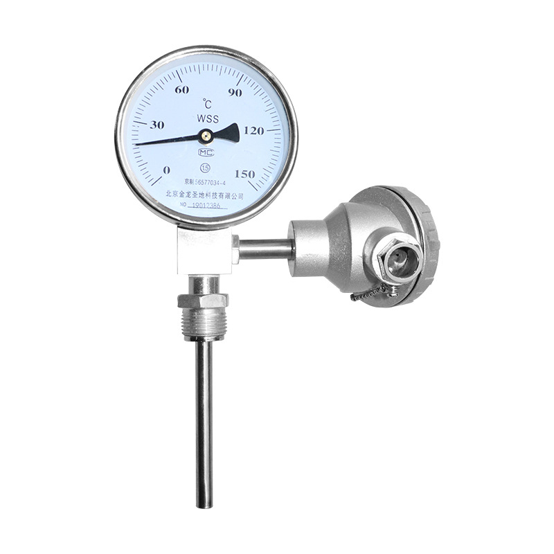 不锈钢测温仪表热电偶双金属温度计电子工业锅炉管道