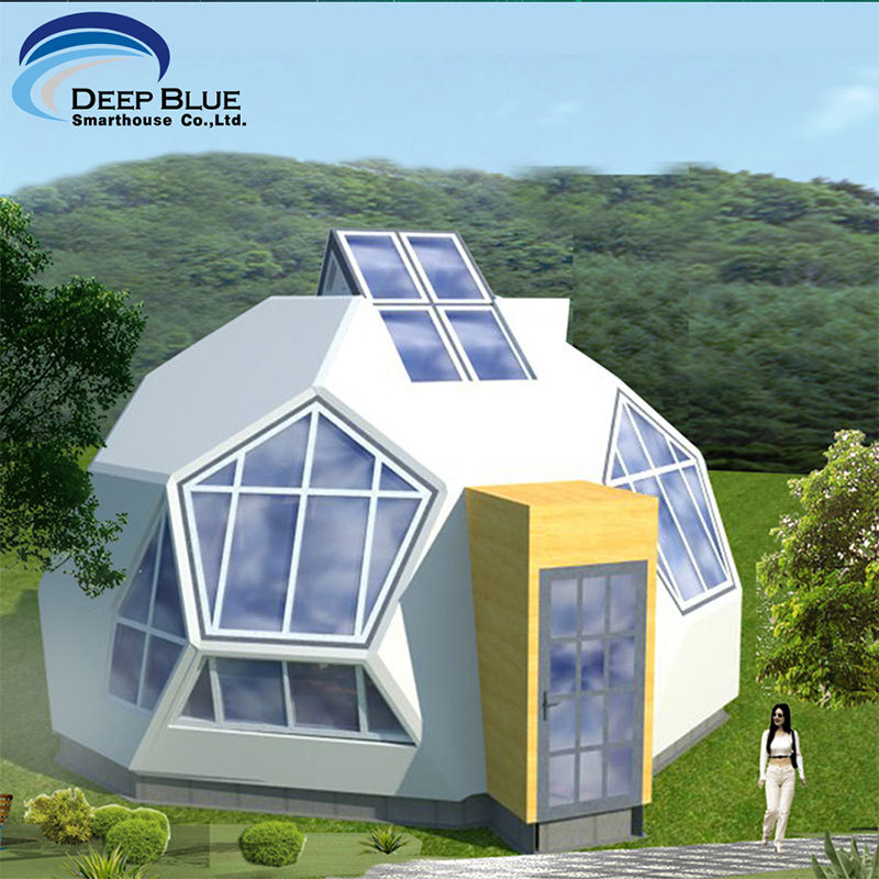 活动房移动民宿足球屋木屋景观房穹顶屋足球屋【深蓝智能房屋】