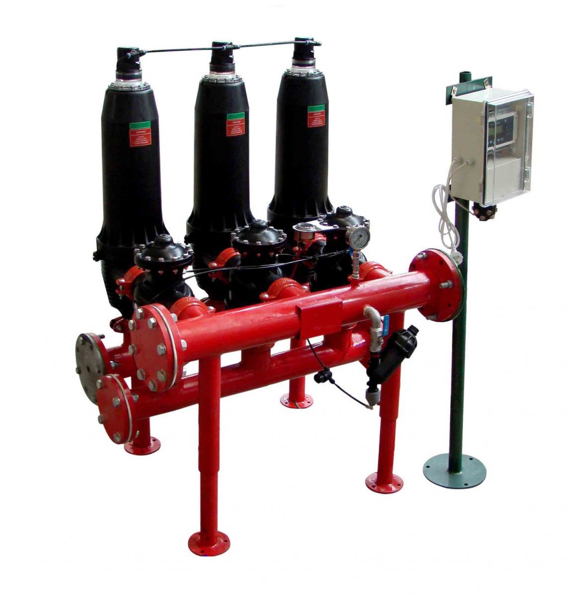 压差控制叠片过滤器全自动反冲洗叠片过滤器河水叠片过滤器