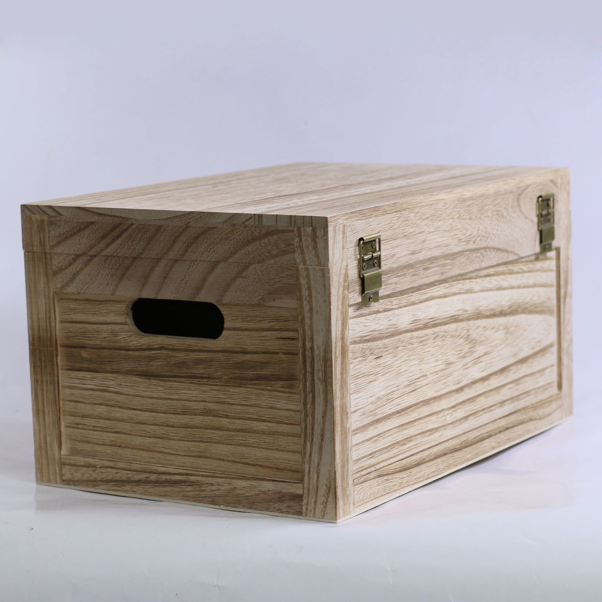 厂家定制木质文件收纳盒创意办公文件整理盒家用杂货木箱批发