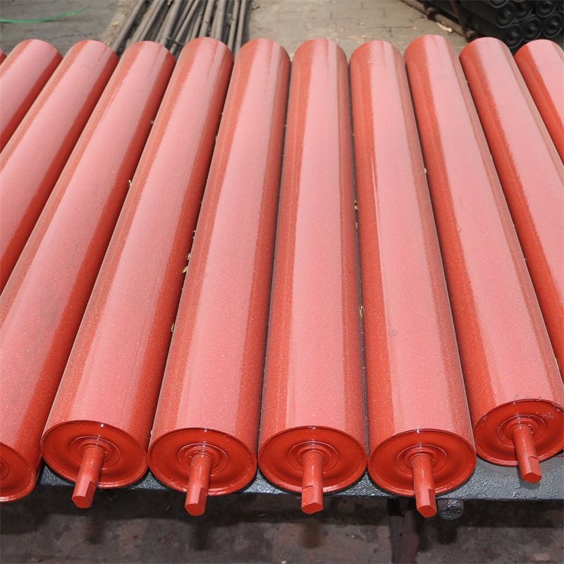 厂家供应钢质煤矿用三联托辊平行下托辊矿用托辊