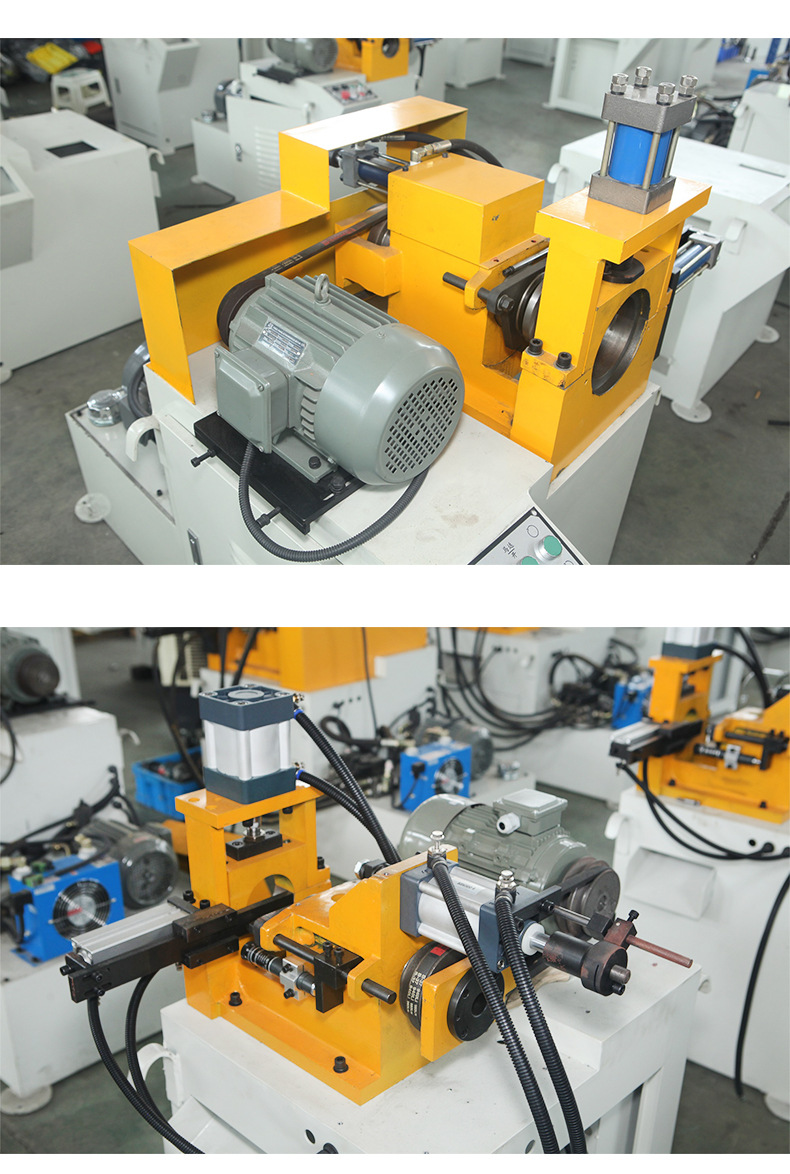 单头气动倒角机圆管圆棒单头倒角机高精度去毛刺液压单头倒角机
