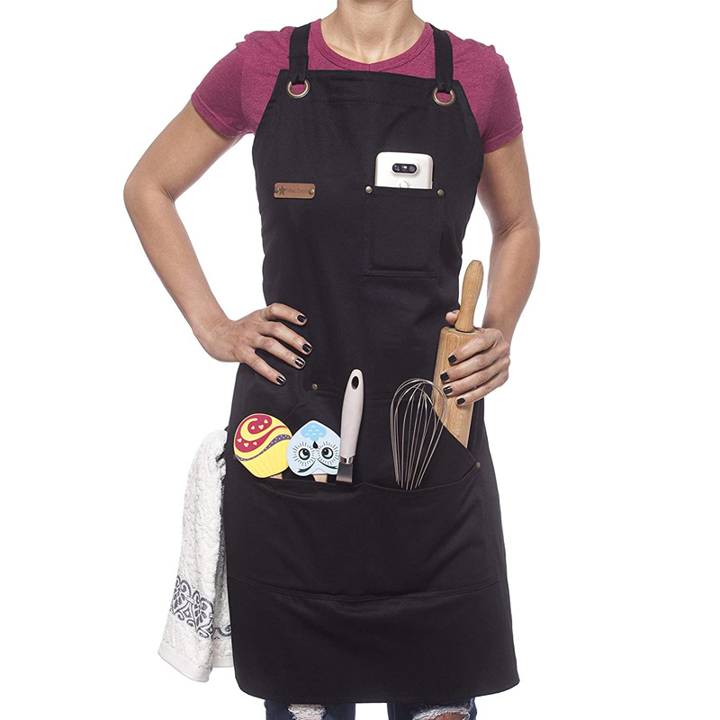 厨师围裙烧烤工具围裙牛仔布防油防水防尘裙电焊工水泥工防污围裙