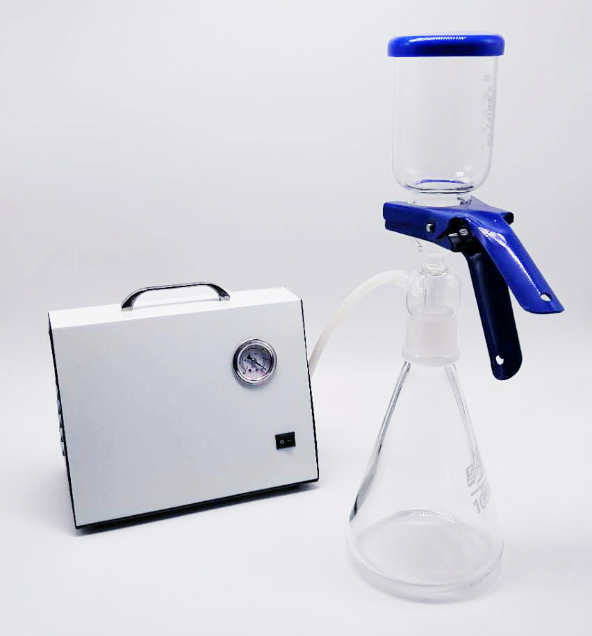 供应无油隔膜真空泵xz-1/2正负压便携式实验室抽滤抽气真空泵小型