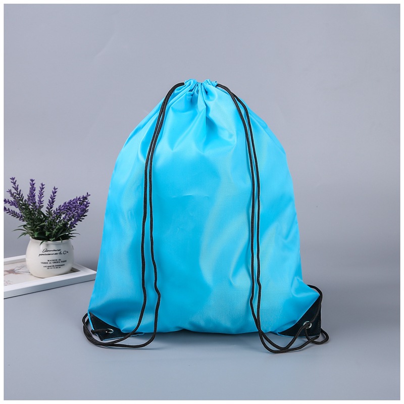 Outdoor Marathon Event Drawstring Double-Shoulder Backpack Tutorial Training Class Schoolbag Drawstring Bag Custom Lettering Logo