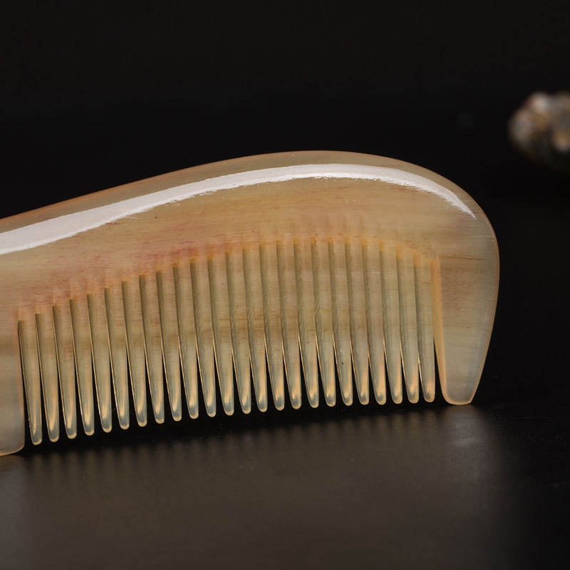 厂家直销绵羊角梳 牛角梳子 yj-b18-j圆润手柄厚实 混批包邮刻字